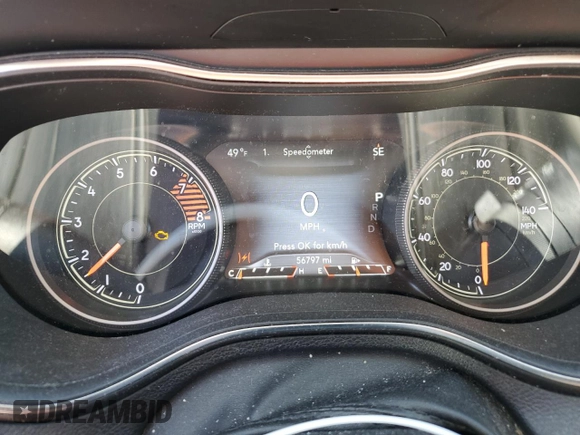 2019 Jeep Cherokee Limited with VIN 1C4PJMDX9KD380560, listed as a Copart auction lot 53419085 with 56,797 mi miles and Salvage title. Bid and sale history available at DreamBid. Image 9.