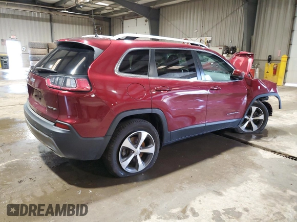 2020 Jeep Cherokee Limited with VIN 1C4PJMDX4LD649713, listed as a Copart auction lot 51147215 with 53,170 mi miles and Salvage Title. Bid and sale history available at carsss.com. Image 3.