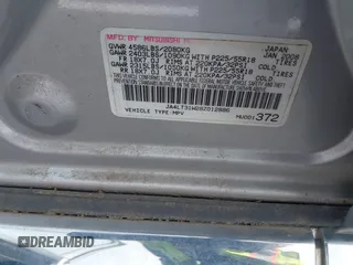 2008 Mitsubishi Outlander SE z VIN JA4LT31W28Z012886, wystawiony jako IAAI lot #41867742 z przebiegiem 207 481 mil mil oraz . Historia ofert i sprzedaży dostępna na DreamBid. Obrazek 9.