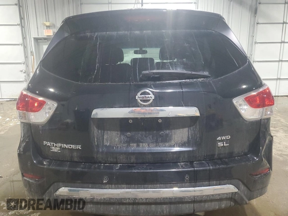 2016 Nissan Pathfinder SV with VIN 5N1AR2MM6GC619578, listed as a Copart auction lot 44746755 with 92,806 mi miles and Salvage Title. Bid and sale history available at carsss.com. Image 6.