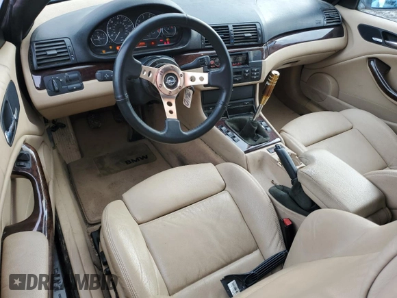 2001 BMW 3 Series 325Ci with VIN WBABS334X1JY41304, listed as a Copart auction lot 85814304 with 93,527 mi miles and Salvage Title. Bid and sale history available at carsss.com. Image 8.