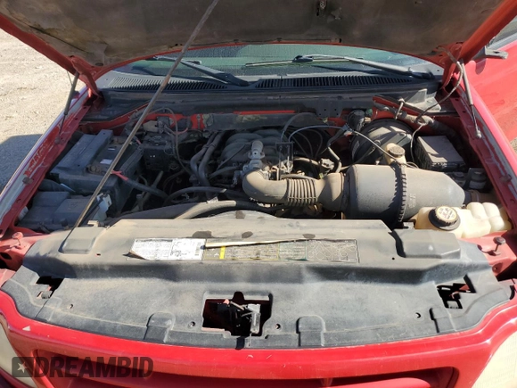 2001 Ford F-150 XL with VIN 1FTZX17211NB16120, listed as a Copart auction lot 54884765 with 124,196 mi miles and Salvage title. Bid and sale history available at DreamBid. Image 11.