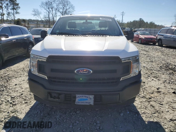 2019 Ford F-150 XL with VIN 1FTMF1CB3KKE88029, listed as a Copart auction lot 38526814 with 99,657 mi miles and Salvage title. Bid and sale history available at DreamBid. Image 5.