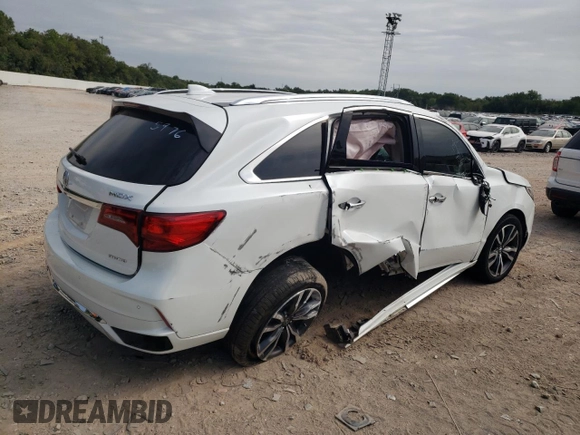 2020 Acura MDX w/Advance Pkg with VIN 5J8YD4H89LL025976, listed as a Copart auction lot 68701674 with 0 mi miles and Salvage Title. Bid and sale history available at carsss.com. Image 3.
