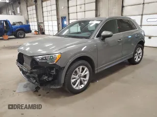 2022 Audi Q3 S line Premium z VIN WA1DECF35N1124198, wystawiony jako Copart lot #50289695 z przebiegiem 20 184 mil mil oraz Szkoda całkowita • Salvage title. Historia ofert i sprzedaży dostępna na DreamBid. Obrazek 1.