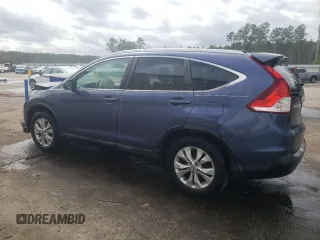 2013 Honda CR-V EX-L with VIN 2HKRM4H74DH646204, listed as a Copart auction lot 47602905 with 124,990 mi miles and Salvage Title. Bid and sale history available at carsss.com. Image 2.
