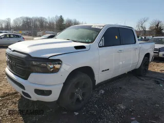 2020 Ram 1500 Big Horn z VIN 1C6RRFFG6LN342720, wystawiony jako Copart lot #48371395 z przebiegiem Nie podano mil oraz Szkoda całkowita • Salvage title. Historia ofert i sprzedaży dostępna na DreamBid. Obrazek 1.
