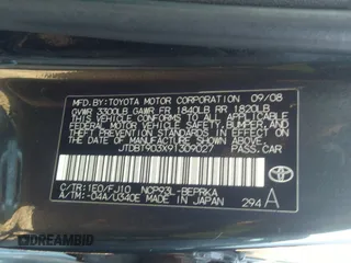 2009 Toyota Yaris z VIN JTDBT903X91309027, wystawiony jako IAAI lot #41605884 z przebiegiem 277 523 mil mil oraz . Historia ofert i sprzedaży dostępna na DreamBid. Obrazek 9.