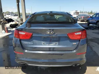 2015 Kia Optima LX with VIN KNAGM4A71F5546854, listed as a Copart auction lot 53023045 with 86,255 mi miles and Salvage Title. Bid and sale history available at carsss.com. Image 6.