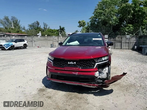 2023 Kia Sorento S with VIN 5XYRL4LC6PG208285, listed as a Copart auction lot 49927455 with 25,216 mi miles and Salvage Title. Bid and sale history available at DreamBid. Image 12.