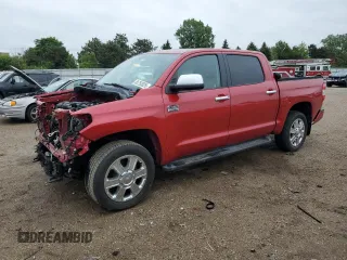 2016 Toyota Tundra Platinum z VIN 5TFAW5F15GX495331, wystawiony jako Copart lot #56750025 z przebiegiem 94 893 mil mil oraz Szkoda całkowita • Salvage title. Historia ofert i sprzedaży dostępna na DreamBid. Obrazek 1.