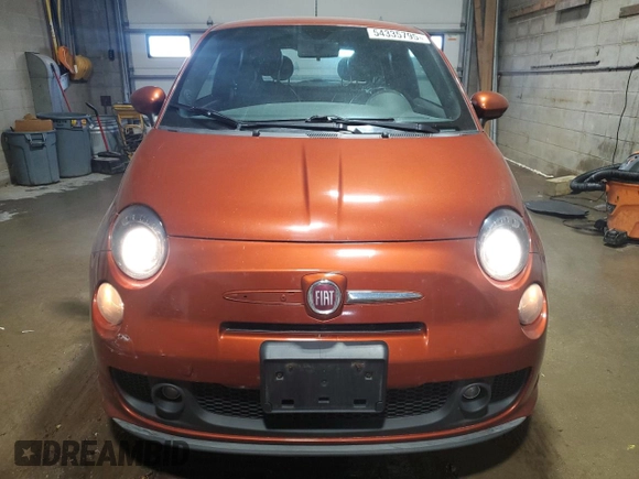 2013 FIAT 500 Turbo with VIN 3C3CFFHH7DT645525, listed as a Copart auction lot 54335795 with 143,758 mi miles and Clean Title. Bid and sale history available at carsss.com. Image 5.