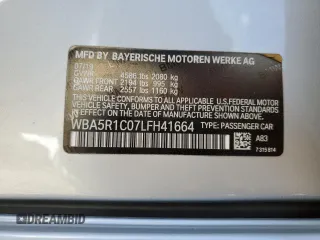 2020 BMW 3 Series 330i with VIN WBA5R1C07LFH41664, listed as a Copart auction lot 82163114 with Not Provided miles and Non Repairable. Bid and sale history available at DreamBid. Image 13.