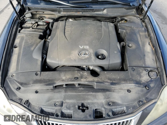 2010 Lexus IS 250 with VIN JTHCF5C29A5042532, listed as a Copart auction lot 62377585 with 204,755 mi miles and Salvage title. Bid and sale history available at DreamBid. Image 11.