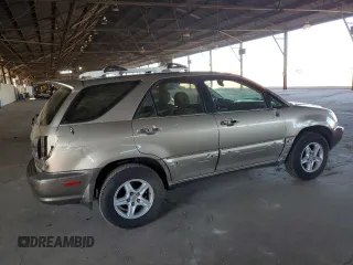 2001 Lexus RX 300 with VIN JTJGF10U810107642, listed as a Copart auction lot 70199364 with 130,026 mi miles and Salvage Title. Bid and sale history available at carsss.com. Image 3.