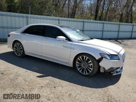 2017 Lincoln Continental with VIN 1LN6L9SK2H5611839, listed as a Copart auction lot 49261615 with 100,961 mi miles and Salvage Title. Bid and sale history available at DreamBid. Image 4.