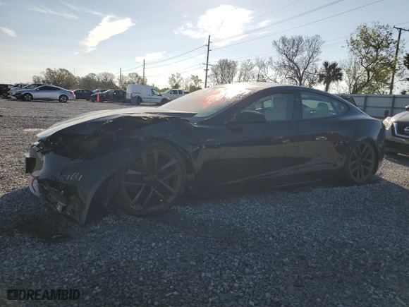 2024 Tesla Model S with VIN 5YJSA1E5XRF538865, listed as a Copart auction lot 47077695 with 0 mi miles and Clean Title. Bid and sale history available at carsss.com. Image 1.