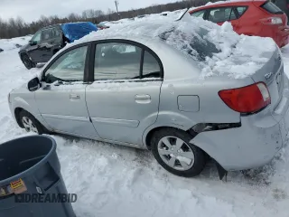 2010 Kia Rio with VIN KNADH4B38A6595734, listed as a Copart auction lot 46349825 with Not Provided miles and Salvage Title. Bid and sale history available at DreamBid. Image 2.