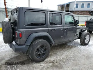 2018 Jeep Wrangler Unlimited Sport S z VIN 1C4HJXDG6JW302326, wystawiony jako Copart lot #44610725 z przebiegiem 74 081 mil mil oraz Szkoda całkowita • Salvage title. Historia ofert i sprzedaży dostępna na DreamBid. Obrazek 3.