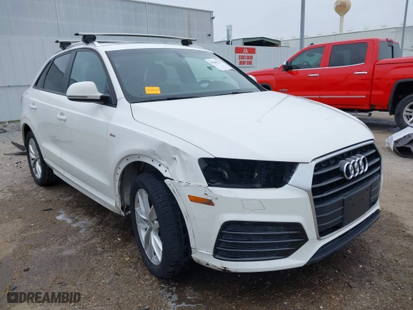 2018 Audi Q3 Premium with VIN WA1BCCFS1JR010439, listed as a IAAI auction lot 41641231 with 108,605 mi miles. Bid and sale history available at carsss.com. Image 6.
