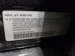 2023 Audi S8 z VIN WAULSAF84PN009501, wystawiony jako Copart lot #62595324 z przebiegiem 18 928 mil mil oraz Szkoda całkowita • Salvage title. Historia ofert i sprzedaży dostępna na DreamBid. Obrazek 12.