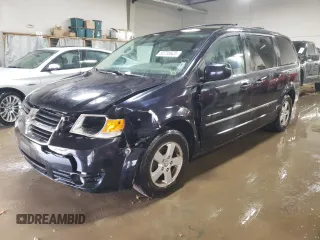 2010 Dodge Grand Caravan SXT with VIN 2D4RN5D15AR140564, listed as a Copart auction lot 52735825 with 187,744 mi miles and Salvage Title. Bid and sale history available at DreamBid. Image 1.