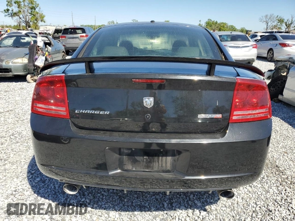 2006 Dodge Charger SRT-8 with VIN 2B3KA73W16H476021, listed as a Copart auction lot 49822835 with 197,111 mi miles and Salvage Title. Bid and sale history available at DreamBid. Image 6.