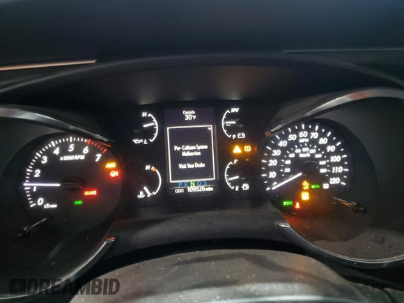 2018 Toyota Sequoia SR5 with VIN 5TDBY5G16JS157043, listed as a Copart auction lot 44807395 with 109,526 mi miles and Salvage Title. Bid and sale history available at carsss.com. Image 9.