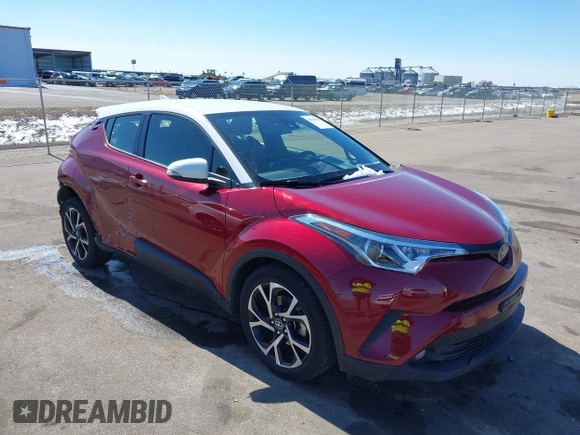 2018 Toyota C-HR XLE with VIN JTNKHMBX5J1006497, listed as a IAAI auction lot 41918758 with 41,668 mi miles. Bid and sale history available at carsss.com. Image 1.