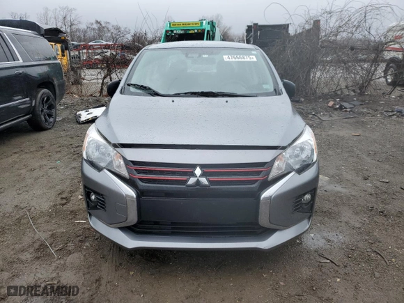 2022 Mitsubishi Mirage G4 ES with VIN ML32FUFJ8NHF08200, listed as a Copart auction lot 47666875 with 27986 miles and Salvage Title. Bid and sale history available at carsss.com. Image 5.