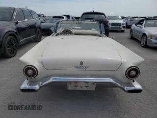1957 Ford Thunderbird with VIN C7FH382576, listed as a Copart auction lot 75124844 with 22,465 mi miles and Salvage Title. Bid and sale history available at DreamBid. Image 6.