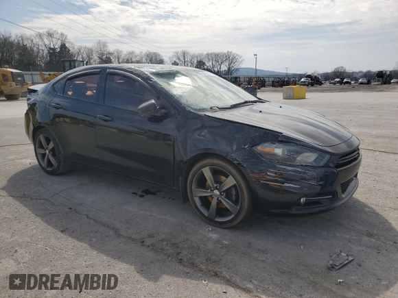 2014 Dodge Dart GT with VIN 1C3CDFEB2ED791019, listed as a Copart auction lot 50613175 with 0 mi miles and Salvage Title. Bid and sale history available at carsss.com. Image 4.