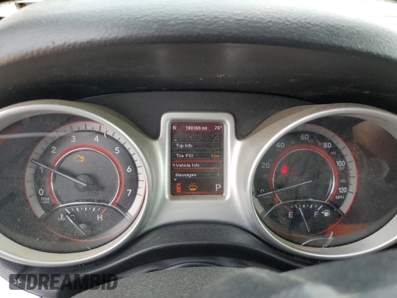 2012 Dodge Journey SXT with VIN 3C4PDCBG0CT353263, listed as a Copart auction lot 58839775 with 199,386 mi miles and Clean title. Bid and sale history available at DreamBid. Image 9.