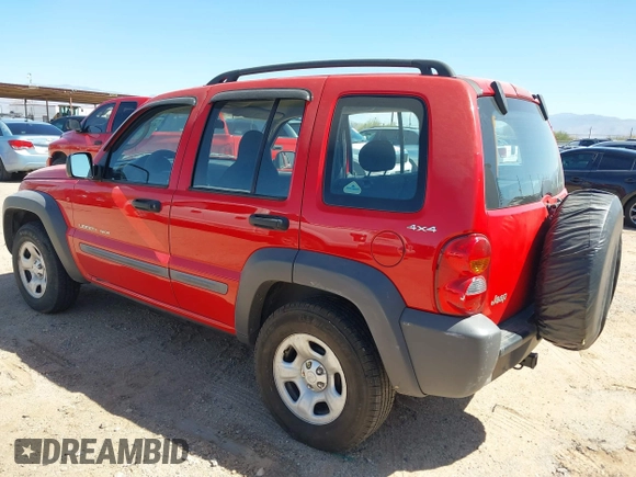2002 Jeep Liberty Sport with VIN 1J4GL48K62W129891, listed as a IAAI auction lot 41804890 with 78,310 mi miles. Bid and sale history available at carsss.com. Image 3.