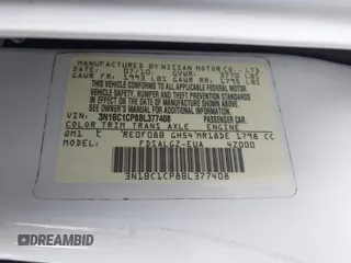 2011 Nissan Versa S с VIN 3N1BC1CP8BL377408, выставлен на аукционе IAAI как лот 41080991 с пробегом 121 541 миль миль и . История ставок и продаж доступна на DreamBid. Изображение 9.