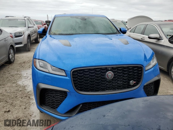 2023 Jaguar F-Pace SVR with VIN SADCZ2EE7PA704045, listed as a Copart auction lot 75995704 with Not Provided miles and Non Repairable. Bid and sale history available at DreamBid. Image 5.