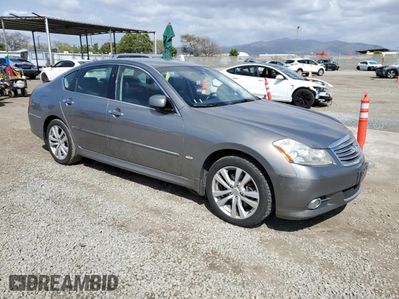 2008 Infiniti M with VIN JNKAY01F48M654549, listed as a Copart auction lot 51798965 with 212,122 mi miles and Salvage Title. Bid and sale history available at DreamBid. Image 4.