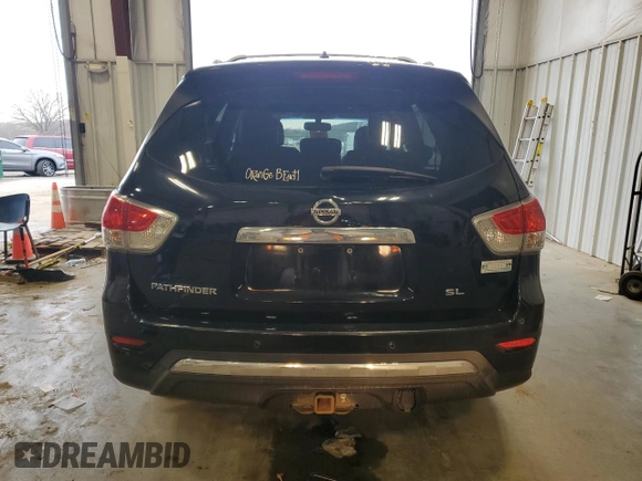 2013 Nissan Pathfinder SL with VIN 5N1AR2MN2DC670743, listed as a Copart auction lot 53782225 with 153,769 mi miles and Non Repairable. Bid and sale history available at DreamBid. Image 6.