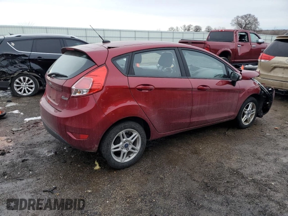2017 Ford Fiesta SE with VIN 3FADP4EJ4HM169586, listed as a Copart auction lot 46549645 with 19,403 mi miles and Non Repairable. Bid and sale history available at DreamBid. Image 3.