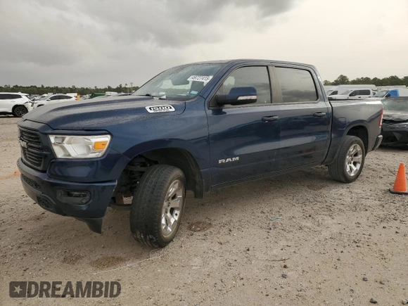 2020 Ram 1500 Big Horn with VIN 1C6SRFFT2LN233654, listed as a Copart auction lot 49727415 with 113,502 mi miles and Salvage Title. Bid and sale history available at carsss.com. Image 1.
