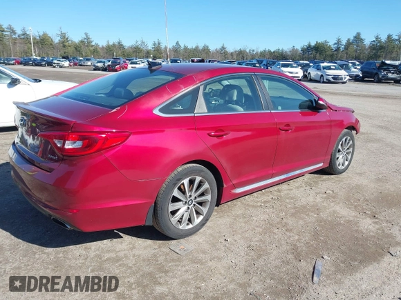 2015 Hyundai Sonata Limited with VIN 5NPE34AF6FH124468, listed as a IAAI auction lot 42002580 with 163,214 mi miles and . Bid and sale history available at carsss.com. Image 4.