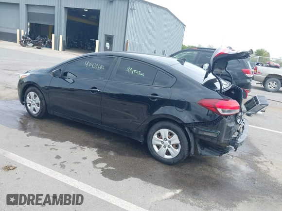 2017 Kia Forte LX with VIN 3KPFK4A70HE099395, listed as a IAAI auction lot 40433686 with 120,337 mi miles. Bid and sale history available at carsss.com. Image 3.
