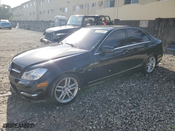 2012 Mercedes-Benz C-Class C 250 Sport with VIN WDDGF4HB4CR220239, listed as a Copart auction lot 51472945 with 167,172 mi miles and Clean Title. Bid and sale history available at carsss.com. Image 1.