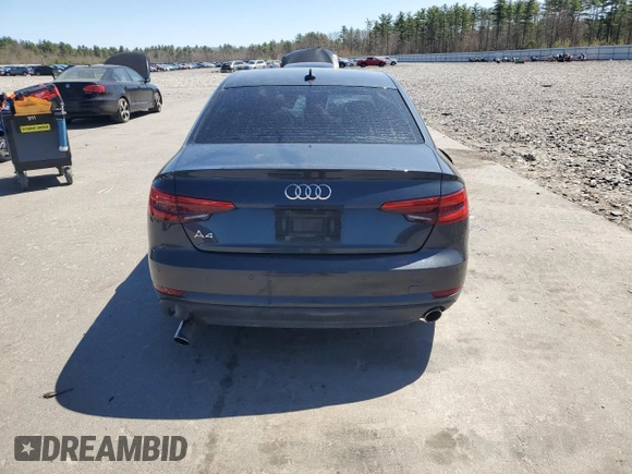 2017 Audi A4 Premium with VIN WAUGNAF49HN018766, listed as a Copart auction lot 55017465 with Not provided miles and Salvage title. Bid and sale history available at DreamBid. Image 6.