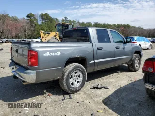 2006 Dodge Dakota SLT with VIN 1D7HW48N56S589686, listed as a Copart auction lot 49497045 with 135,845 mi miles and Salvage Title. Bid and sale history available at carsss.com. Image 3.