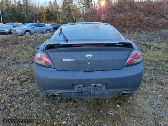 2008 Hyundai Tiburon GS with VIN KMHHM65D08U281366, listed as a Copart auction lot 80868694 with 283,883 mi miles and Salvage Title. Bid and sale history available at carsss.com. Image 6.