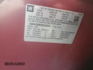 2012 GMC Terrain SLT-1 с VIN 2GKALUEK0C6242624, выставлен на аукционе Copart как лот 47190265 с пробегом 231 582 миль миль и Списание • Salvage title. История ставок и продаж доступна на DreamBid. Изображение 13.