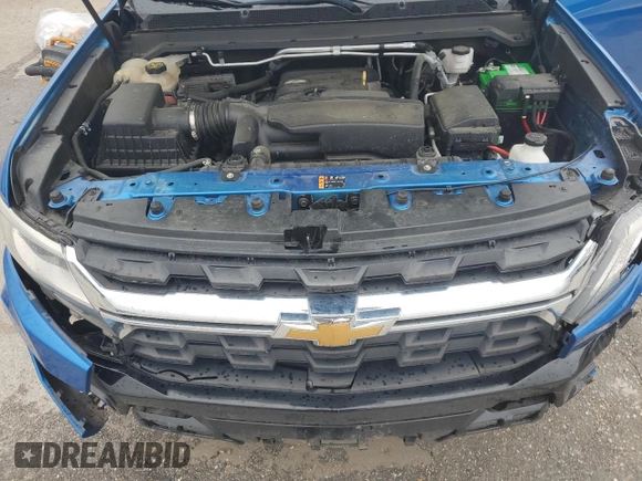 2021 Chevrolet Colorado 2WD Work Truck with VIN 1GCGSBEA8M1142022, listed as a Copart auction lot 51664265 with 56,130 mi miles and Salvage title. Bid and sale history available at DreamBid. Image 11.