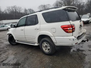 2002 Toyota Sequoia Limited with VIN 5TDZT38A02S104985, listed as a Copart auction lot 42360525 with 0 mi miles and Salvage Title. Bid and sale history available at carsss.com. Image 2.