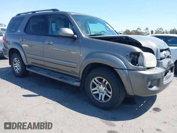 2007 Toyota Sequoia SR5 with VIN 5TDZT34A07S296602, listed as a IAAI auction lot 42067710 with 180,685 mi miles. Bid and sale history available at carsss.com. Image 1.